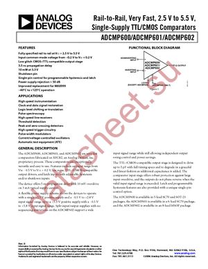 ADCMP600BKSZ-REEL7 datasheet  